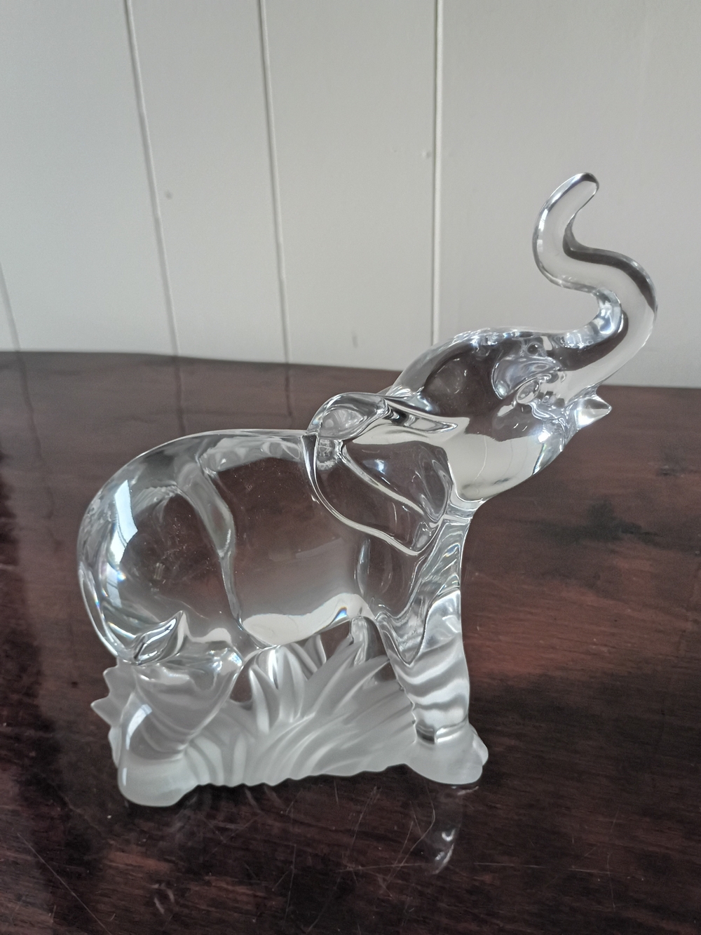 Lenox Clear Crystal Elephant Figurine - Transparent